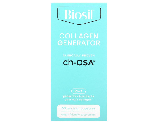 Natural Factors Биосил CH-OSA улучшенный генератор коллагена 60 вегетарианских капсул Natural Factors Биосил CH-OSA улучшенный генератор коллагена 60 вегетарианских капсул