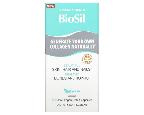 BioSil by Natural Factors, Advanced Collagen Generator, 60 Small Vegan Liquid Capsules BioSil by Natural Factors, Advanced Collagen Generator, 60 Small Vegan Liquid Capsules