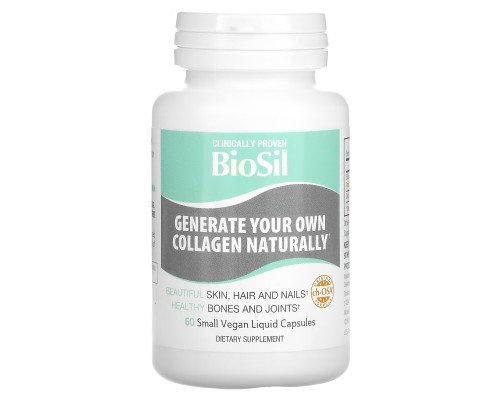 BioSil by Natural Factors, Advanced Collagen Generator, 60 Small Vegan Liquid Capsules BioSil by Natural Factors, Advanced Collagen Generator, 60 Small Vegan Liquid Capsules