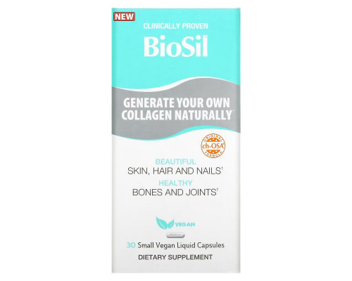 BioSil, Advanced Collagen Generator, 30 Small Vegan Liquid Capsules BioSil, Advanced Collagen Generator, 30 Small Vegan Liquid Capsules