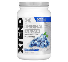 Xtend, The Original, 7 г аминокислот с разветвленной цепью (BCAA), со вкусом голубой малины, 1,26 кг (2,78 фунта)