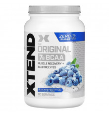 Xtend, The Original, 7 г аминокислот с разветвленной цепью (BCAA), со вкусом голубой малины, 1,26 кг (2,78 фунта)