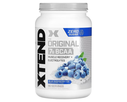 Xtend, The Original, 7 г аминокислот с разветвленной цепью (BCAA), со вкусом голубой малины, 1,26 кг (2,78 фунта) Xtend, The Original, 7 г аминокислот с разветвленной цепью (BCAA), со вкусом голубой малины, 1,26 кг (2,78 фунта)