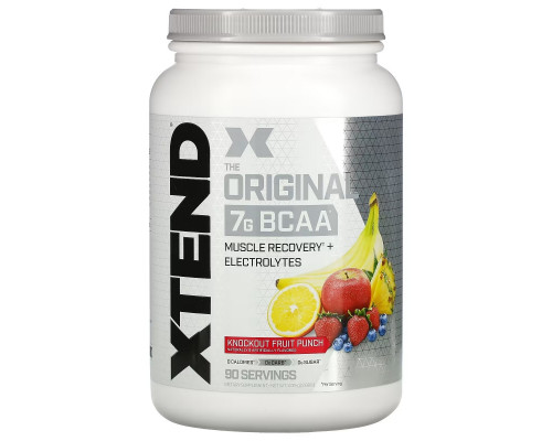 Scivation Xtend Тренировочный комплекс со вкусом фруктового пунша 41.9 унций (1188 г) Scivation Xtend Тренировочный комплекс со вкусом фруктового пунша 41.9 унций (1188 г)