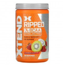 Xtend, Ripped, 7 г аминокислот с разветвленной цепью, со вкусом клубники и киви, 495 г (1,09 фунта)