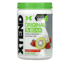 Электролиты Xtend, The Original, Natural Zero, 7 г аминокислот с разветвленной цепью (BCAA), со вкусом клубники и киви, 367,5 г (13 унций)