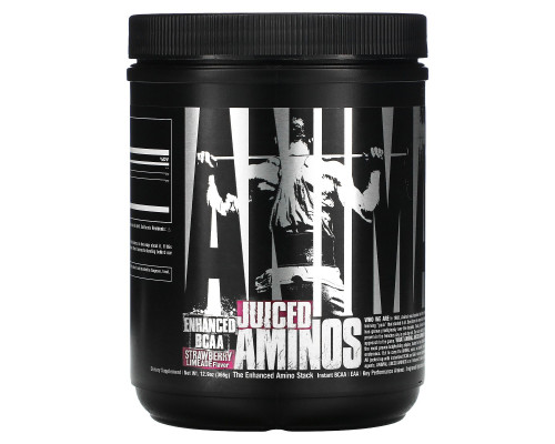 Universal Nutrition, Animal Juiced Aminos, усовершенствованные аминокислоты с разветвленной цепью, клубника-лайм, 358 г Universal Nutrition, Animal Juiced Aminos, усовершенствованные аминокислоты с разветвленной цепью, клубника-лайм, 358 г