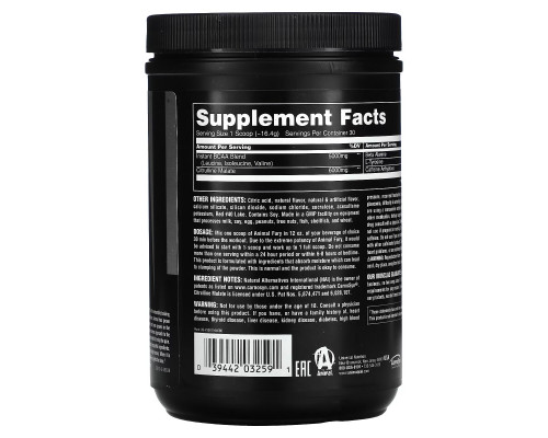 Animal, Fury, The Complete Pre-Workout Stack, Watermelon, 1.08 lb (492 g) Animal, Fury, The Complete Pre-Workout Stack, Watermelon, 1.08 lb (492 g)