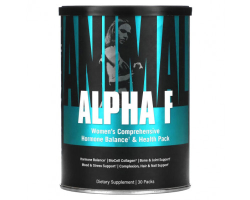 Женское здоровье Animal, Alpha F, Women's Comprehensive Hormone Balance & Health Pack, 30 Packs Женское здоровье Animal, Alpha F, Women's Comprehensive Hormone Balance & Health Pack, 30 Packs