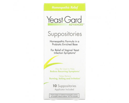 Женское здоровье YeastGard Advanced, суппозитории Yeast Gard Advanced, 10 суппозиториев Женское здоровье YeastGard Advanced, суппозитории Yeast Gard Advanced, 10 суппозиториев