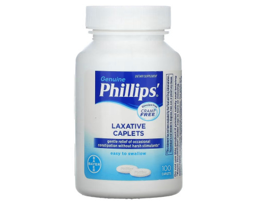 Phillips, Laxative Caplets, 100 Caplets Phillips, Laxative Caplets, 100 Caplets