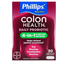 Phillip's Colon Health Daily Probiotic Supplement Probiotic Caps 30 Capsules