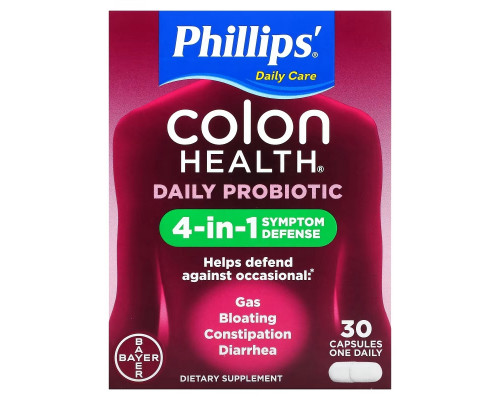 Phillip's Colon Health Daily Probiotic Supplement Probiotic Caps 30 Capsules Phillip's Colon Health Daily Probiotic Supplement Probiotic Caps 30 Capsules