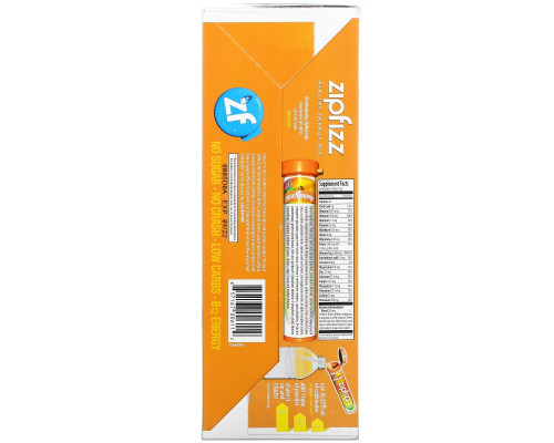 Zipfizz, Healthy Sports Energy Mix with Vitamin B12, Peach Mango, 20 Tubes, 0.39 oz (11 g) Each Zipfizz, Healthy Sports Energy Mix with Vitamin B12, Peach Mango, 20 Tubes, 0.39 oz (11 g) Each