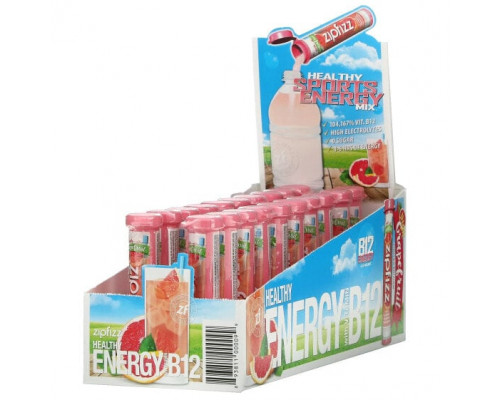 Витаминно-минеральные комплексы Zipfizz, Энергетическая смесь для здорового спорта с витамином B12, розовый грейпфрут, 20 тюбиков по 11 г (0,39 унции) Витаминно-минеральные комплексы Zipfizz, Энергетическая смесь для здорового спорта с витамином B12, розовый грейпфрут, 20 тюбиков по 11 г (0,39 унции)