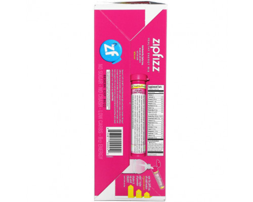 Витаминно-минеральные комплексы Zipfizz, Энергетическая смесь для здорового спорта с витамином B12, розовый лимонад, 20 тюбиков по 11 г (0,39 унции) Витаминно-минеральные комплексы Zipfizz, Энергетическая смесь для здорового спорта с витамином B12, розовый лимонад, 20 тюбиков по 11 г (0,39 унции)