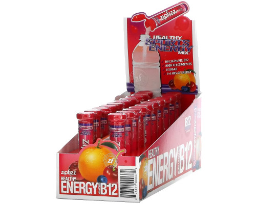 Zipfizz, Healthy Sports Energy Mix with Vitamin B12, Fruit Punch, 20 Tubes, 0.39 oz (11 g) Each Zipfizz, Healthy Sports Energy Mix with Vitamin B12, Fruit Punch, 20 Tubes, 0.39 oz (11 g) Each