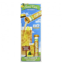 Витамины группы B Zipfizz, чай со льдом, здоровая энергетическая смесь с витамином B12, со вкусом лимона, 20 тюбиков по 11 г (0,39 унции)