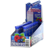 Zipfizz, Энергетическая смесь для здорового спорта с витамином B12, голубика и малина, 20 тюбиков по 11 г (0,39 унции)