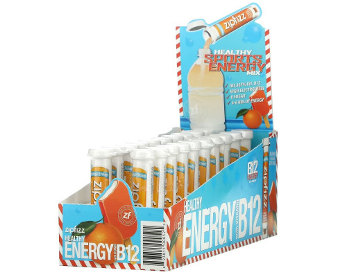 Zipfizz, Healthy Sports Energy Mix with Vitamin B12, Orange Cream, 20 Tubes, 0.39 oz (11 g) Each Zipfizz, Healthy Sports Energy Mix with Vitamin B12, Orange Cream, 20 Tubes, 0.39 oz (11 g) Each