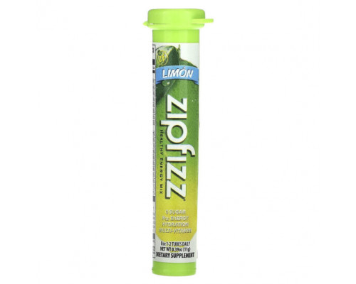 Витаминно-минеральные комплексы Zipfizz, Смесь для здоровой энергии с витамином B12, лимон, 20 тюбиков по 11 г (0,39 унции) Витаминно-минеральные комплексы Zipfizz, Смесь для здоровой энергии с витамином B12, лимон, 20 тюбиков по 11 г (0,39 унции)