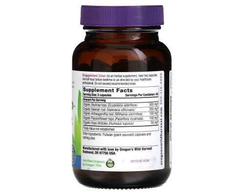 Oregons Wild Harvest, Sleep Better, 90 Vegan Capsules Oregons Wild Harvest, Sleep Better, 90 Vegan Capsules