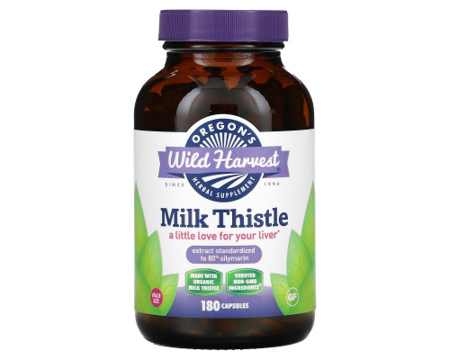 Oregon's Wild Harvest, Milk Thistle, 180 Veggie Capsules