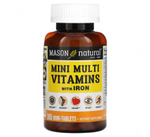 Витаминно-минеральные комплексы Mason Natural, Мультивитамины с железом, 365 мини-таблеток