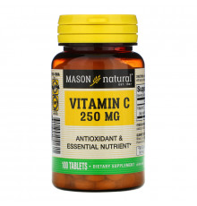 Mason Natural, Vitamin C, 250 mg, 100 Tablets