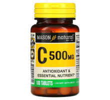 Mason Natural, Витамин C, 500 мг, 100 таблеток