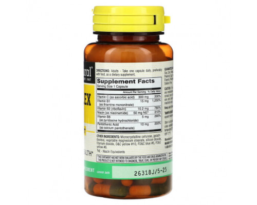 Витамины группы B Mason Natural, B-комплекс с C, 100 капсул Витамины группы B Mason Natural, B-комплекс с C, 100 капсул