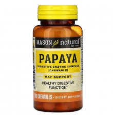 Mason Natural, Papaya, Digestive Enzyme Complex, 100 Chewables