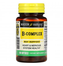 Mason Natural, B Liquid Complex, 100 мягких капсул