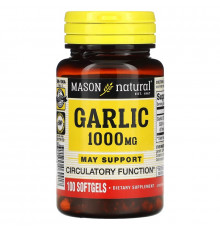 Mason Natural, Garlic Oil, 1000 mg, 100 Softgels