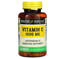 Mason Natural, Чистый витамин С, 1000 мг, 100 таблеток