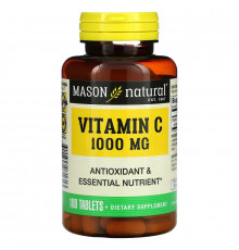 Mason Natural, Чистый витамин С, 1000 мг, 100 таблеток