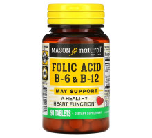 Mason Natural Folic Acid B-6 & B-12 90 Tablets