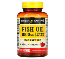 Mason Natural, омега-3 Рыбий жир, 1000 мг, 120 мягких таблеток