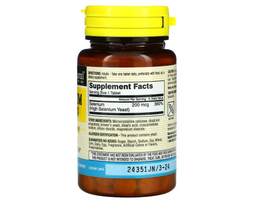 Mason Natural, Selenium, 200 mcg, 60 Tablets Mason Natural, Selenium, 200 mcg, 60 Tablets