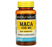 Суперфуды Mason Natural, Мака, 500 мг, 60 капсул