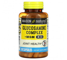 Для мышц и суставов Mason Natural, Комплекс глюкозаминов + МСМ`` 90 капсул