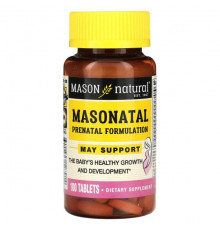 Женское здоровье Mason Natural, Masonatal Prenatal Formulation, добавка для беременных, 100 таблеток