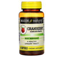 Mason Natural, Клюква для здоровья мочевыводящих путей, 90 мягких таблеток