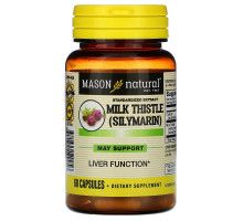 Mason Natural Milk Thistle (Silymarin) Liver Cleanser 60 Capsules