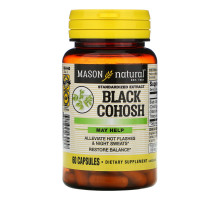 Mason Natural, Black Cohosh, Standardized Extract, 60 Capsules