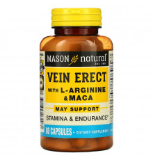 Mason Natural Vein Erect with L-Arginine and Maca 80 Capsules
