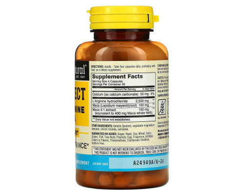 Mason Natural Vein Erect with L-Arginine and Maca 80 Capsules Mason Natural Vein Erect with L-Arginine and Maca 80 Capsules