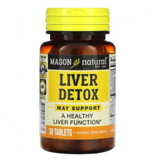Для здоровья печени Mason Natural, Liver Detox, 30 таблеток