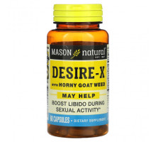 Мужское здоровье Mason Natural, Desire-X с горянкой, 60 капсул