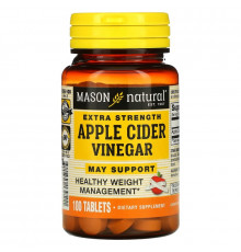 Mason Natural, Яблочный уксус особой крепости, 100 таблеток